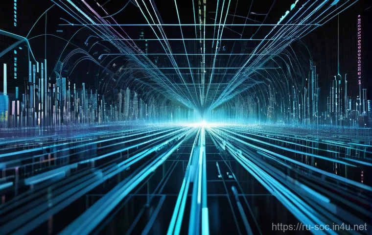 보안관제센터와 AI 기반 보안의 관계 - **Prompt:** A high-tech cybersecurity operations center (SOC) at night, with a team of diverse, prof...